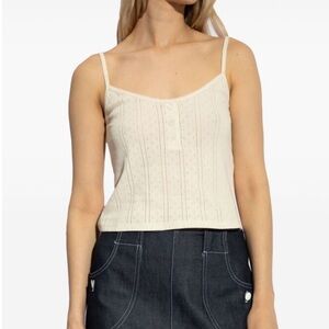 A.P.C. Pointelle Tank Top Ecru